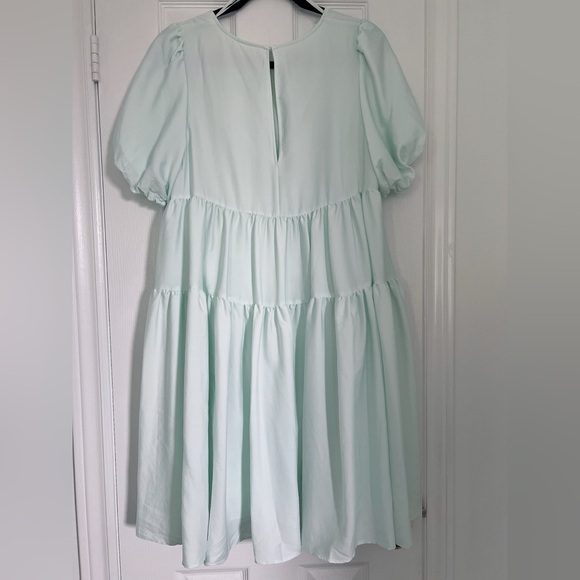 COS puff sleeves tiered dress - Picture 2 of 7